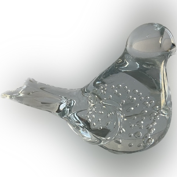 Glass Bird Paper weight w/Bubbles​ - Picture 9 of 10